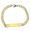 Exquisite stainless steel bracelet for men with titanium steel tag. ZX5244-1-1