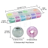576Pcs 12 Colors Glass Seed Beads SEED-FS0001-25-4