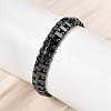 Non-magnetic Synthetic Hematite Stretch Bracelets for Men Women BJEW-G783-02-1