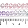 Transparent Painted Glass Beads Strands X1-DGLA-A034-T8mm-A23-3