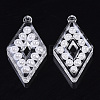 Transparent Acrylic Pendants X-TACR-R146-007-2