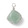 Natural Mixed Stone Pendants PALLOY-JF01784-2