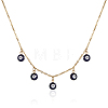 Stainless Steel Evil Eye Pendant Necklace for Women KE2161-1-1