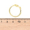 Brass Micro Pave Clear Cubic Zirconia Cuff Rings for Women RJEW-U047-39G-04-5