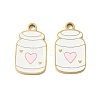 304 Stainless Steel Enamel Pendants X1-STAS-G360-04G-02-1
