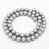 Round Shell Pearl Frosted Beads Strands BSHE-I002-10mm-223-2