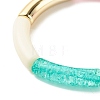 Acrylic Curved Tube Beaded Stretch Bracelet BJEW-JB07951-5