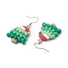 Christmas Resin Dangle Earrings EJEW-JE06090-4