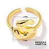 Fashionable Letter Brass Open Cuff for Women UR6840-19-1