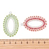 Glass Seed Beaded Pendants PALLOY-MZ01362-3