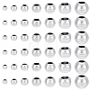 150Pcs 7 Styles UV Plating Electroplating ABS Beads KY-PH0002-44-1