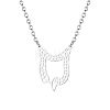 Stainless Steel Irregular Pendant Necklaces for Women TH5959-2-1