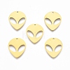 Ion Plating(IP) 201 Stainless Steel Pendants STAS-N098-117LG-2