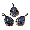 Dyed Natural Lapis Lazuli Pendants G-A297-05R-12-1