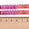 Cherry Quartz Glass and Natural White Jade Beads Strands G-NH0006-A16-01-3