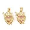 Brass Pendants kk-P343-09E-G-1