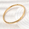 304 Stainless Steel Rhinestone Hinged Bangles for Women BJEW-D408-16G-5