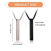 2Pcs 2 Color Stainless Steel Minimalist Rectangle Pendant Necklaces Set JN1123A-2