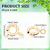 40Pcs Eco-friendly Brass Spring Ring Clasps KK-DC0001-72-2