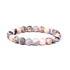 Natural Zebra Jasper Bead Stretch Bracelets X-BJEW-K212-A-035-6