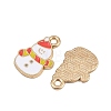 Christmas Themes Alloy Enamel Pendants ENAM-Z023-01G-08-2