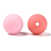 Rubberized Style Imitated Silicone Acrylic Beads MACR-T048-01A-17-2