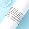 7Pcs 304 Stainless Steel Figaro Chains & Venetian Chains & Water Wave Chains & Cable Chains & Rolo Chains & Bracelets for Women BJEW-JB12773-2