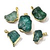 Raw Rough Natural Dyed Quartz Crystal Pendants G-G895-05LG-09-1