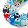 Handmade Evil Eye Lampwork Bead Strands LAMP-M015-01-3