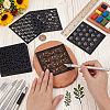 1 Bag Square Acrylic Clay Templates DIY-BC0017-60-3