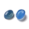 Natural Blue Agate Cabochons G-F605E-10B-2