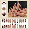 Leopard Print Plastic Full Cover Press On False Nails MRMJ-WH20008-24-4