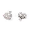Brass Ear Nuts X-KK-P001-75P-3