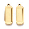 304 Stainless Steel Pendant Cabochon Settings STAS-N108-64G-1