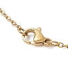Baroque Natural Keshi Pearl Teardrop Pendant 304 Stainless Steel Cable Chain Necklaces for Women NJEW-JN05757-5