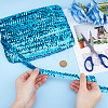 Polyester with Paillette Lace Trim Ribbon OCOR-WH0101-90C-3