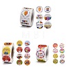 3 Roll 3 Style Self Adhesive Paper Stickers DIY-SZ0003-07-1