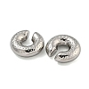 Texture Rings 304 Stainless Steel Cuff Earrings for Women EJEW-G393-01B-P-2