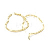 Rack Plating Brass Heart Hoop Earrings for Women EJEW-I277-07G-2