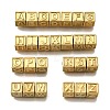 26Pcs 26 Styles 304 Stainless Steel Cube Beads STAS-V009-01G-1