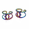 Hollow Double Line Cuff Rings RJEW-N038-016-1