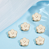 6Pcs Zinc Alloy Cufflinks BUTT-ME0001-50B-01-5