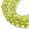 Transparent Baking Paint Glass Beads Strands DGLA-A034-T6mm-D05-3