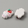 Opaque Resin Pendants RESI-CJC0006-030-2