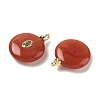 Dyed Natural White Jade Pendants G-H328-05G-A08-2