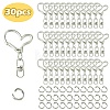 Alloy Heart Lobster Clasps KEYC-YW0001-20P-1