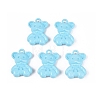 Spray Painted Alloy Pendants PALLOY-Q466-03E-1