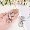 DICOSMETIC 2Pcs Stainless Steel Swivel Clasps STAS-DC0015-60-3