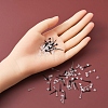 200Pcs 2 Colors Eco-Friendly Plastic Stud Earring Findings KY-YW0001-19-7