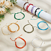 60Pcs 5 Bags Adjustable Waxed Cord Braided Bracelets for Women Men BJEW-GO0001-32-4